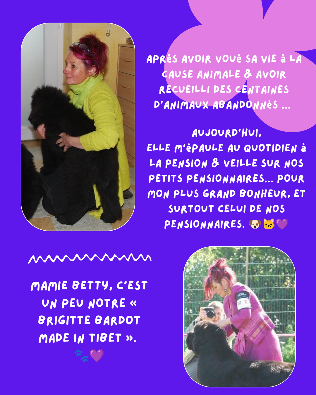 Mamie Betty avec un pensionnaire